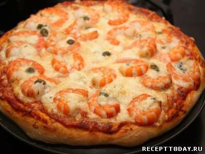Рецепт Пицца с креветками