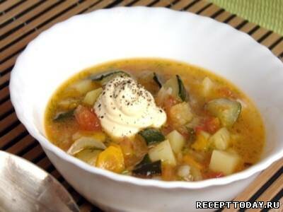 Рецепт Овощной суп с кабачками