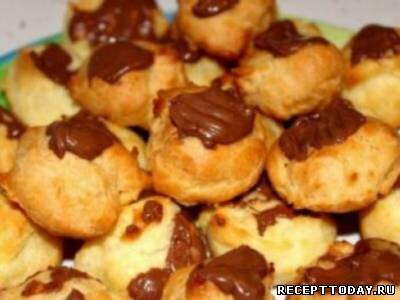 Рецепт Заварные пирожные с шоколадом