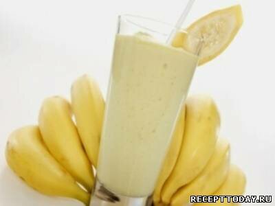 Рецепт Молочный коктейль с бананом