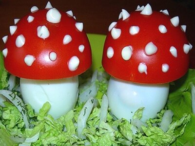 Рецепт Фаршированные яйца грибами