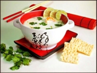 Рецепт Кокосовый суп с креветками