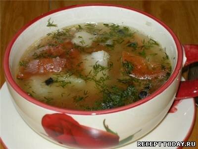 Рецепт Суп из морского окуня