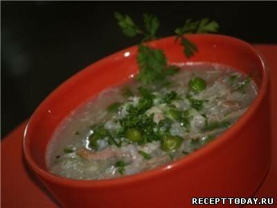 Рецепт Рисовый суп с кальмарами