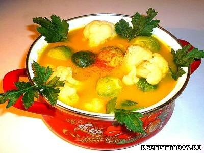 Рецепт Суп из брюссельской капусты