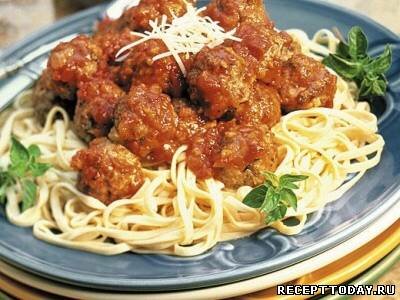 Рецепт Спагетти с фрикадельками