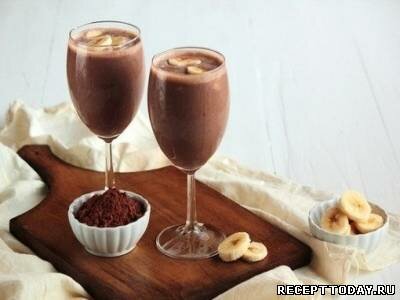 Рецепт Бананово-шоколадный коктейль