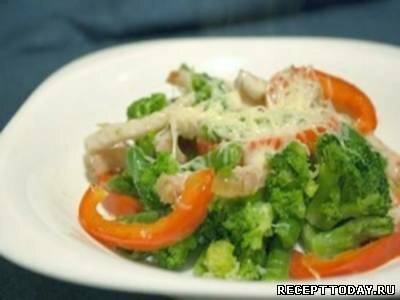 Рецепт Овощной салат с ветчиной