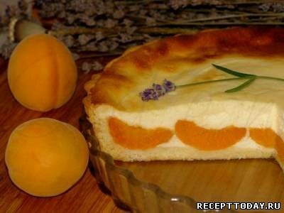 Рецепт Пирог с абрикосами и творогом