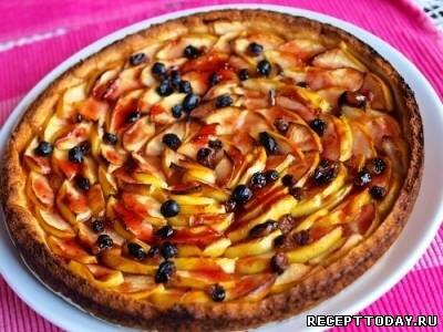 Рецепт Клюквенно-яблочный пирог