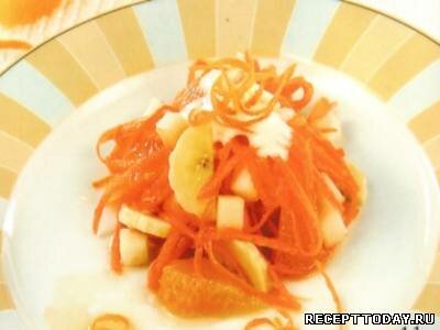 Рецепт Салат из банана и моркови