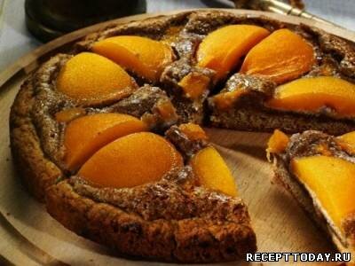 Рецепт Ореховый пирог с абрикосами