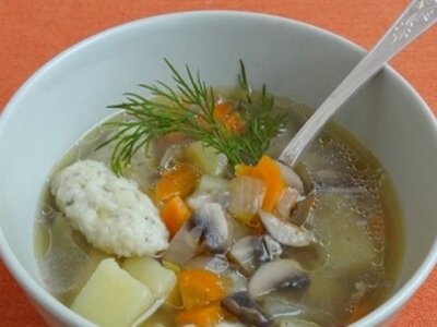 Рецепт Постный суп с клецками