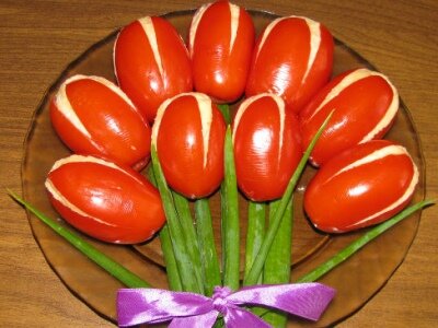 Рецепт Закуска тюльпаны к 8 марта
