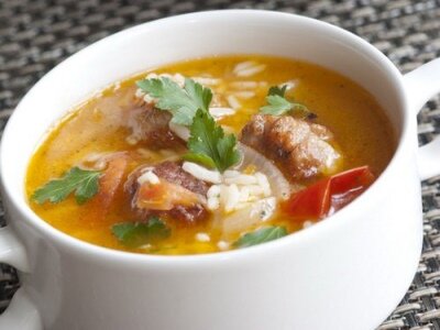 Рецепт Суп из баранины с рисом