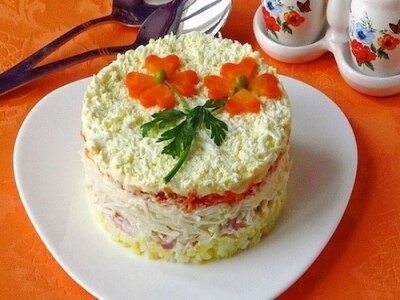 Рецепт Салат с салями