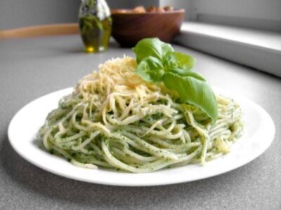 Рецепт Спагетти с соусом песто